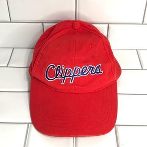 CLIPPERS Red/Blue/White Velcro Strap Hat; Preloved